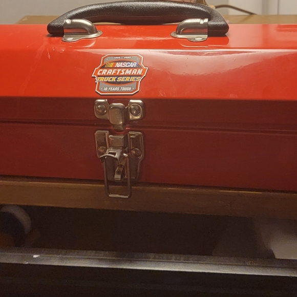 Nascar Craftsman Truck Series Red Tool Box with Poker Playing Cards and Chips - Picture 2 of 5